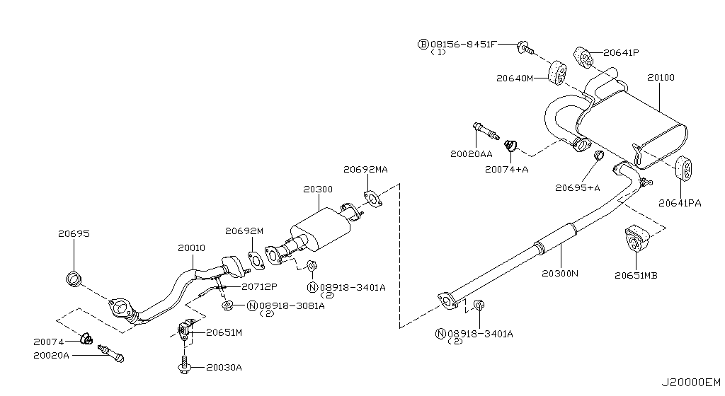 Exhaust Tube Muffler