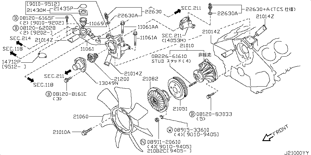 Water Pump & Cooling Fan & Thermostat