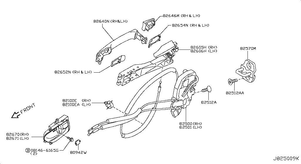 Rear Door Lock & Handle