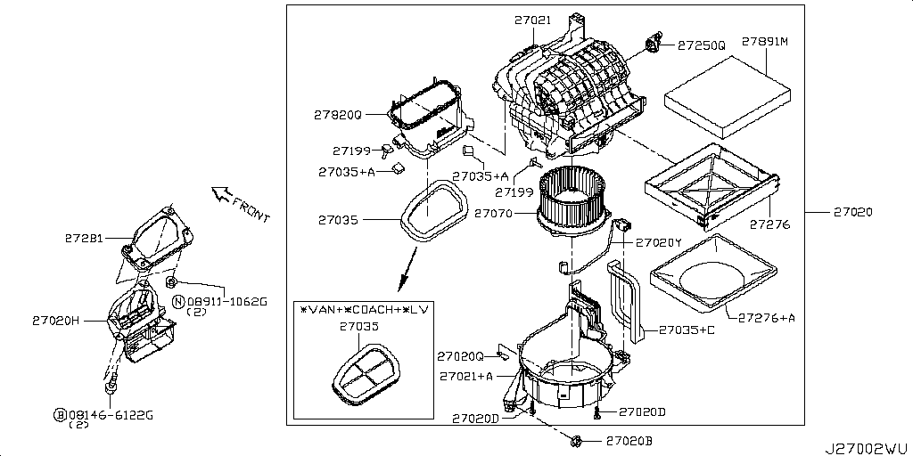 Heater Blower Unit