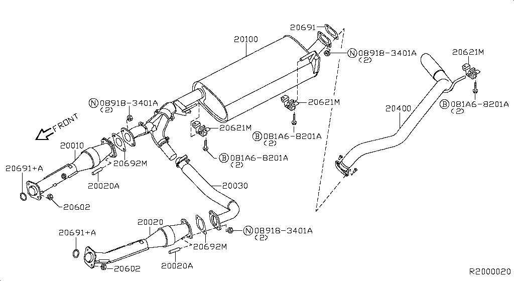 Exhaust Tube Muffler
