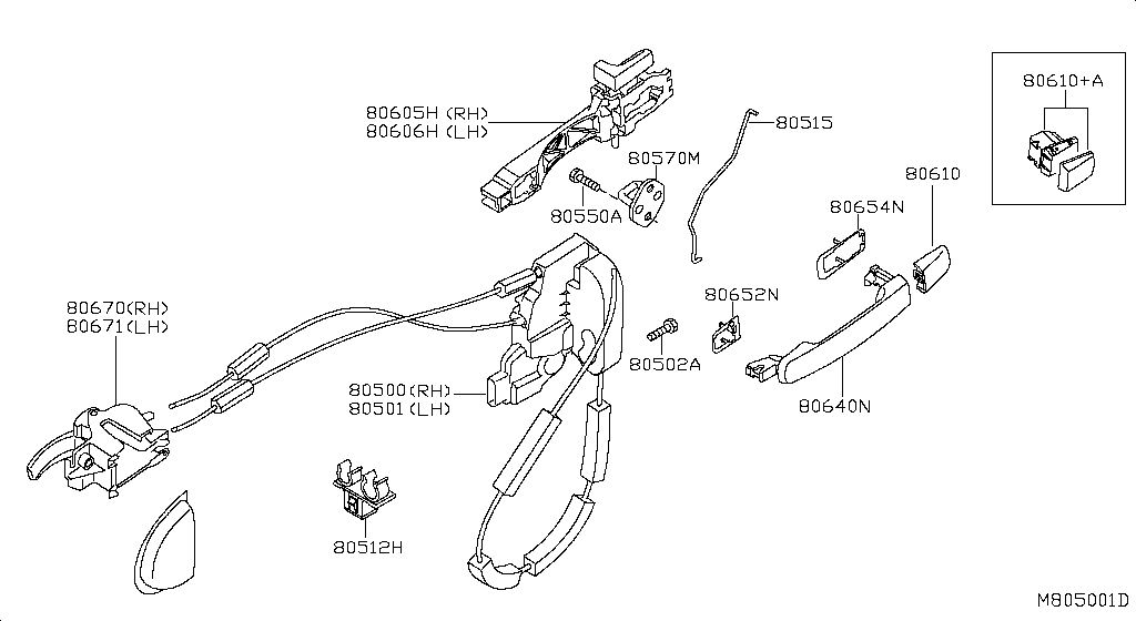 Front Door Lock Handle