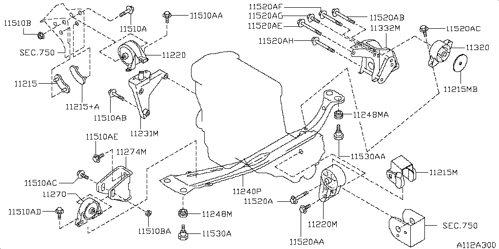 Montaje del motor y la transmisión