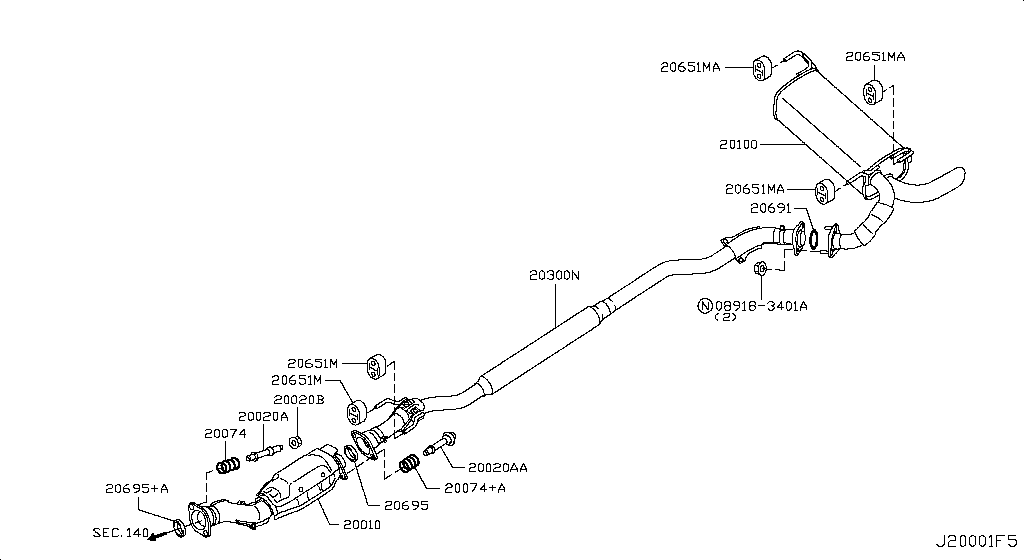 Exhaust Tube Muffler