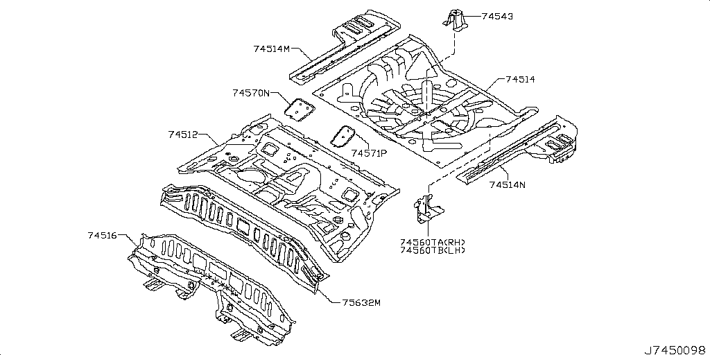 Panel frontal