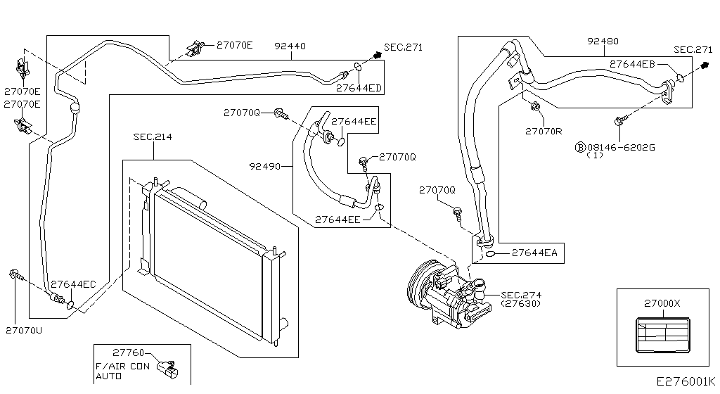 Condenser, Liquid Tank & Piping