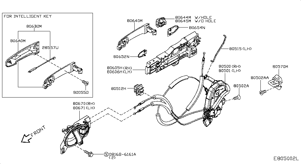 Front Door Lock Handle