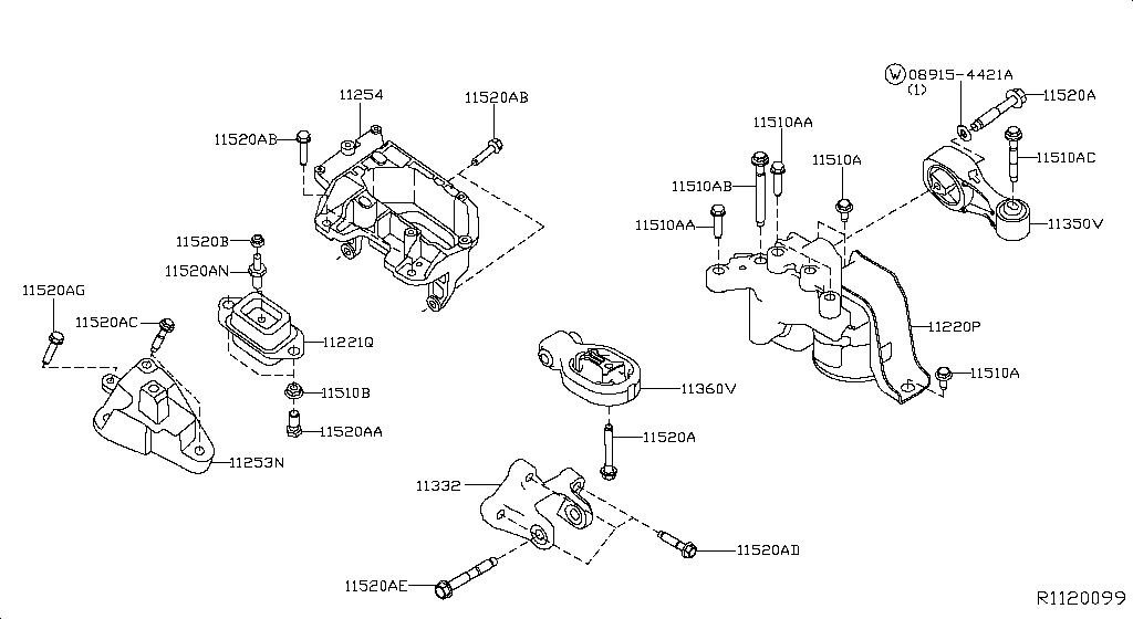 Montaje del motor y la transmisión