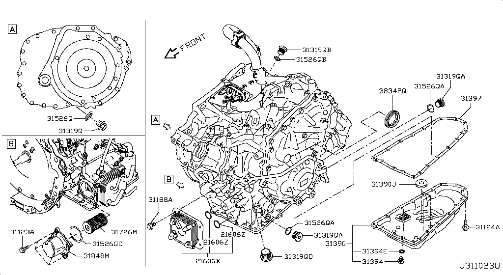 Torque Converter, Housing & Case