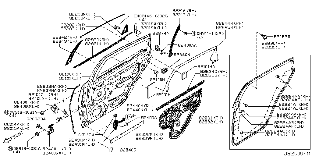 Rear Door Panel Fitting