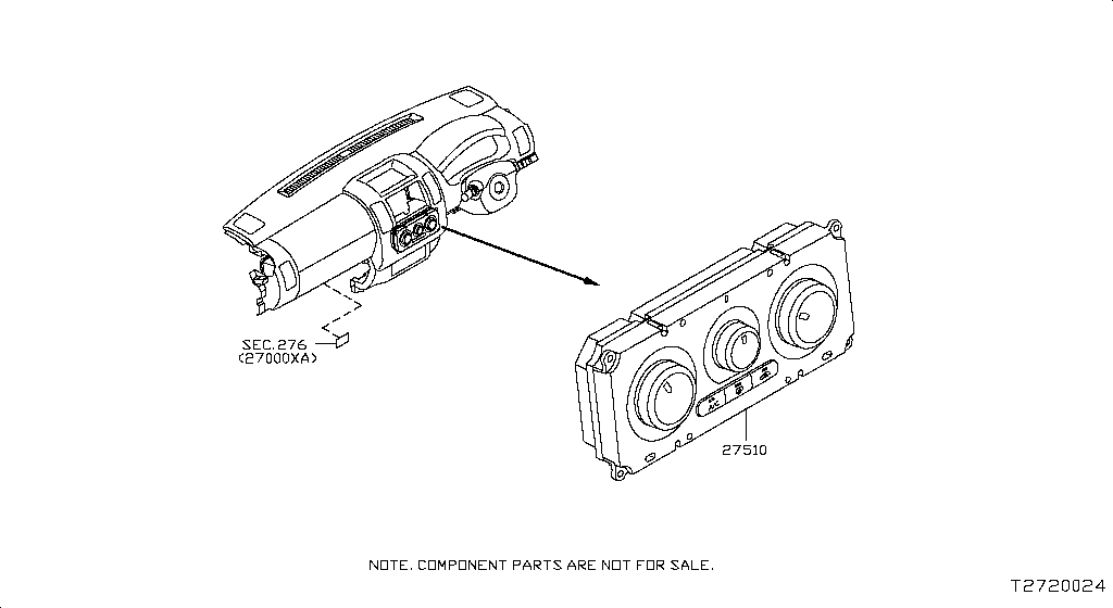 27510-JS60B Cont Assy-Airc Nissan | YoshiParts