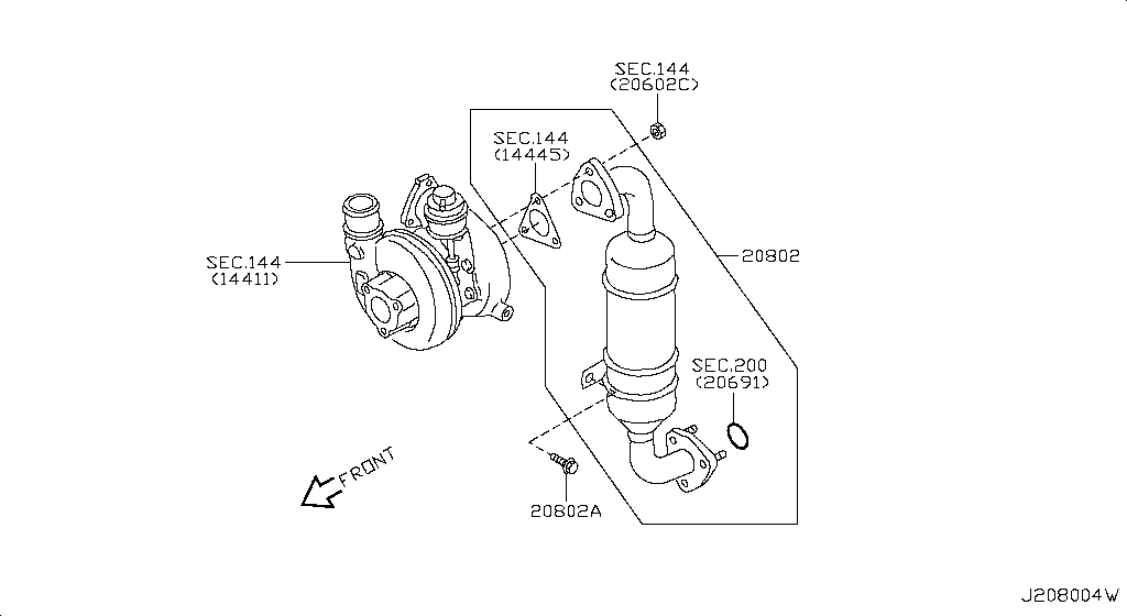 Catalyst Converter, Exhaust Fuel & Ure In