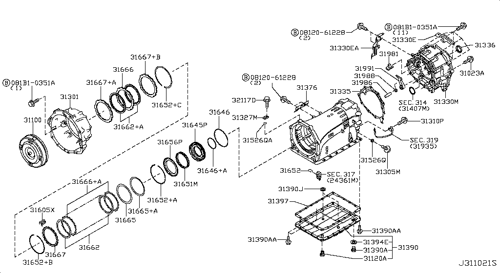 Torque Converter, Housing & Case