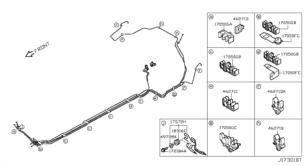 Tubería de combustible
