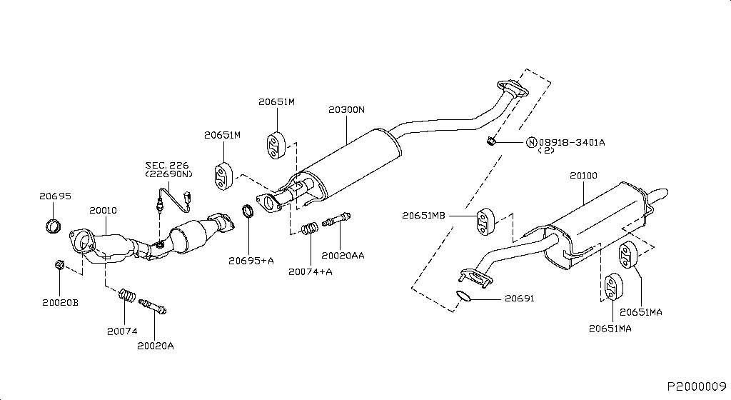 Exhaust Tube Muffler