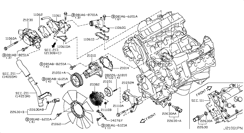 Water Pump, Cooling Fan & Thermostat