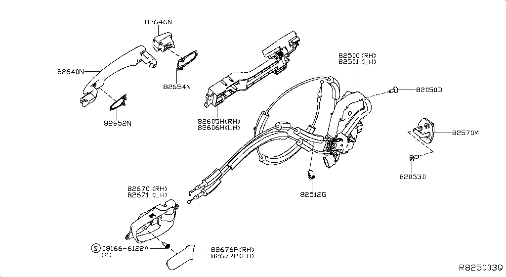 Rear Door Lock & Handle