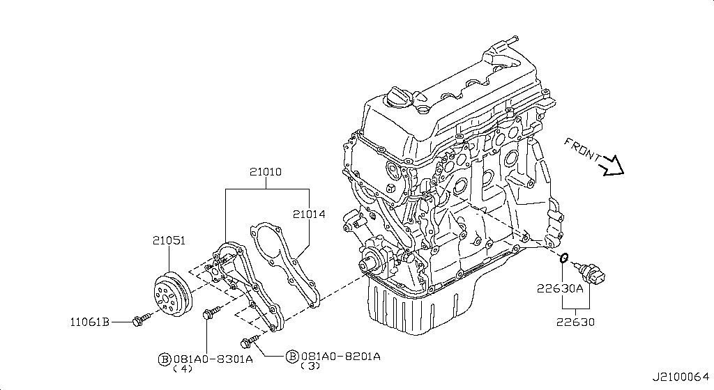 Bomba de agua, ventilador de refrigeración y termostato