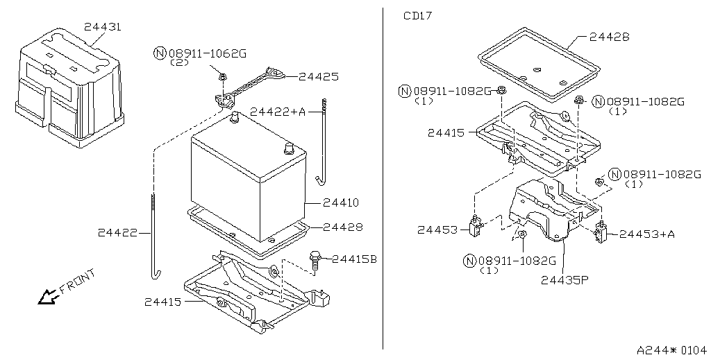 Battery & Battery Mounting