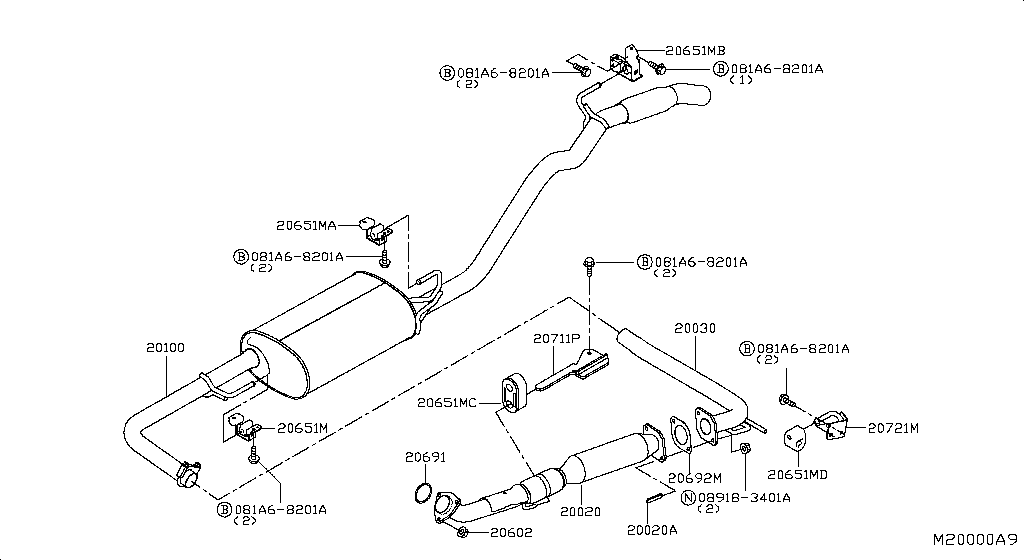Exhaust Tube Muffler