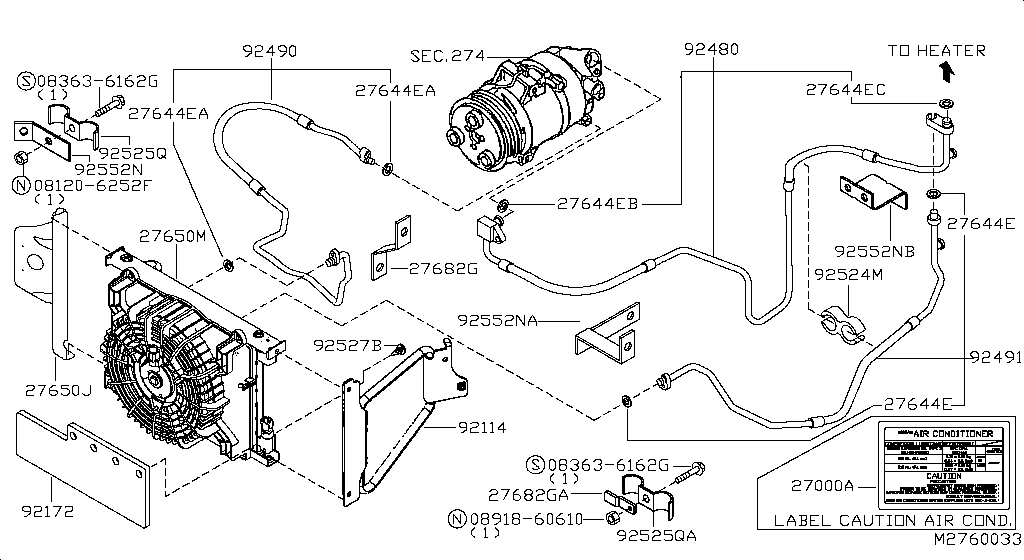 Condenser, Liquid Tank & Piping