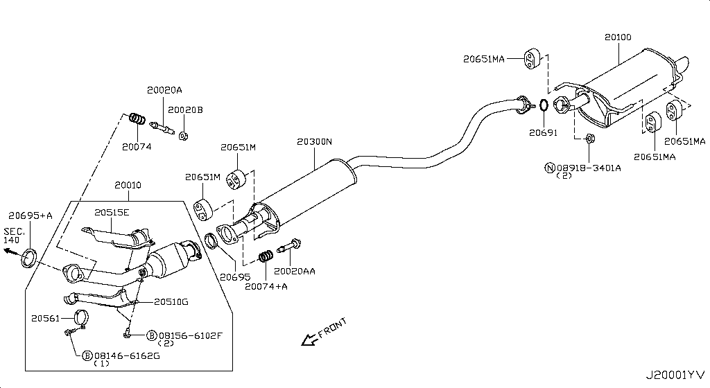 Exhaust Tube Muffler
