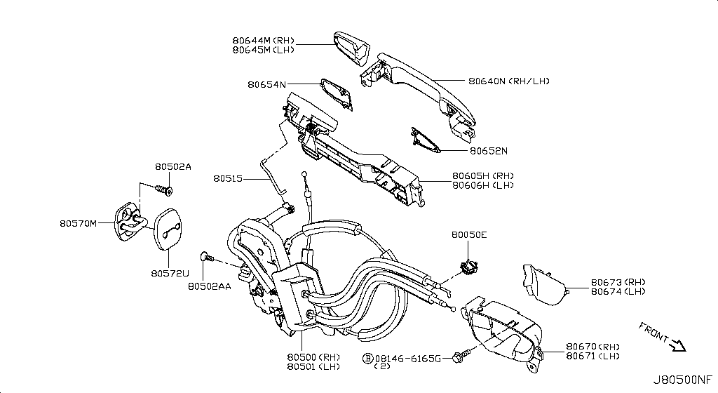 80646-4GA6A Escut-Outside H Nissan | YoshiParts