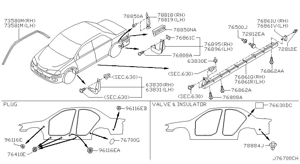 Montaje lateral del cuerpo