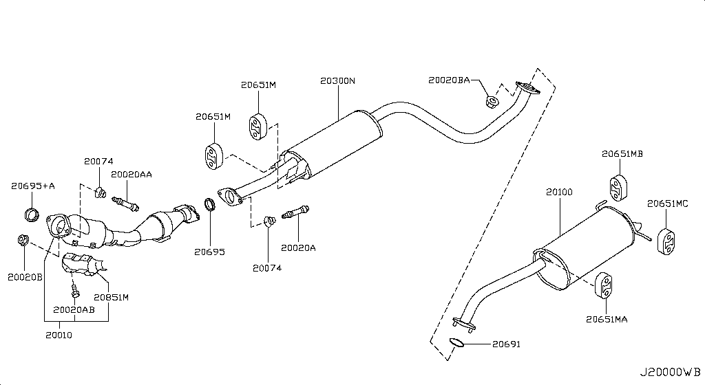Exhaust Tube Muffler