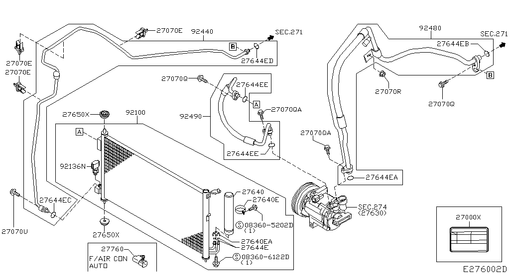 Condenser, Liquid Tank & Piping