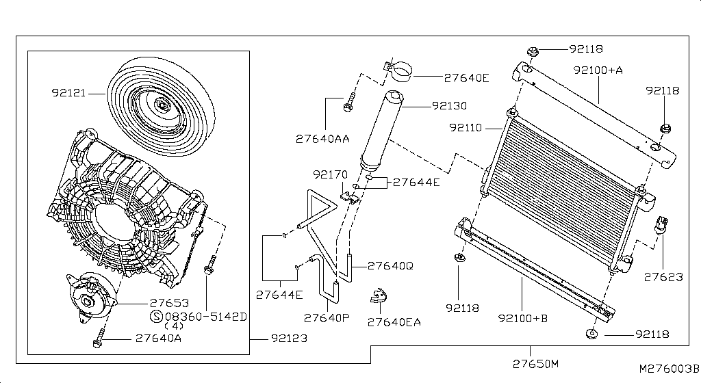 Condenser, Liquid Tank & Piping