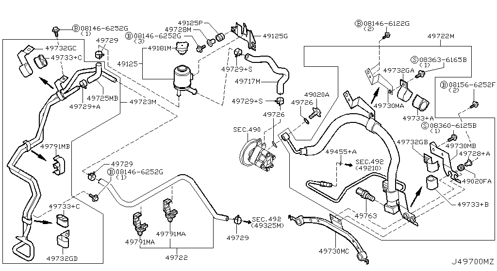 Power Steering Piping