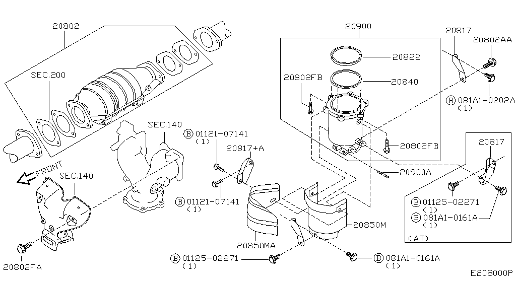 Catalyst Converter, Exhaust Fuel & Ure In