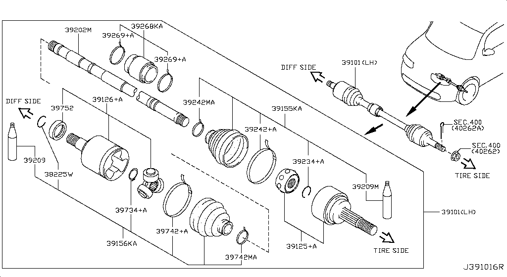 Front Drive Shaft