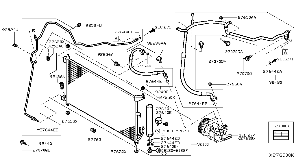 Condenser, Liquid Tank & Piping