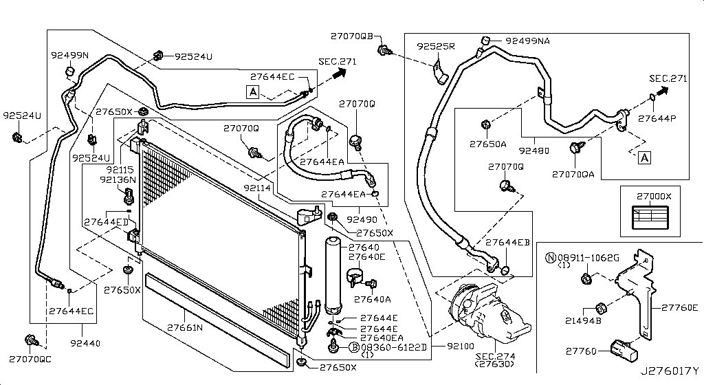 Condenser, Liquid Tank & Piping