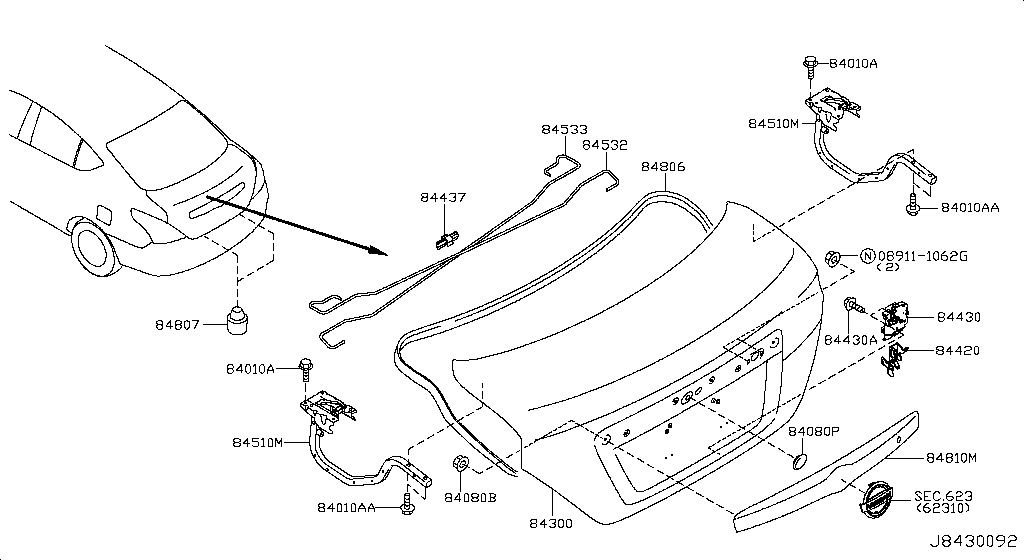 Trunk Lid Fitting