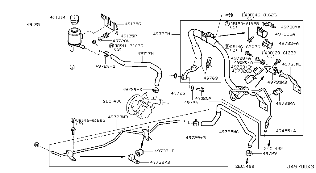 Power Steering Piping