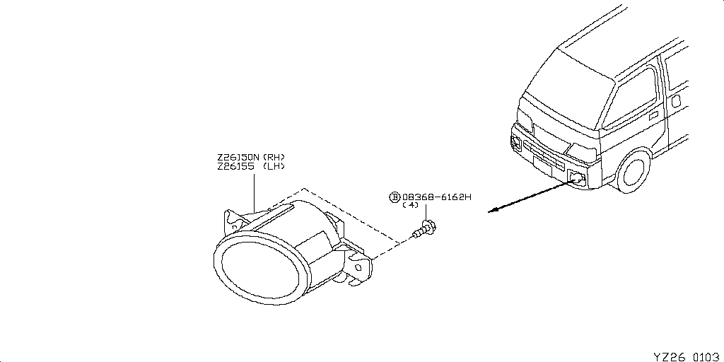 Front, Rear, and Sonota Lamp