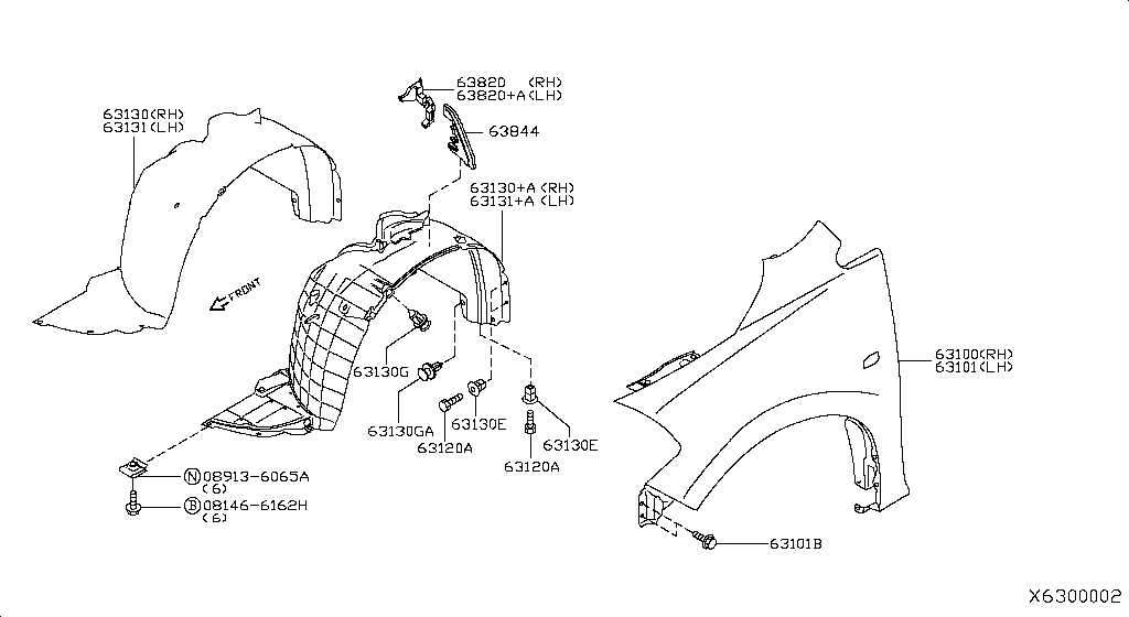 Guardabarros delantero y montaje