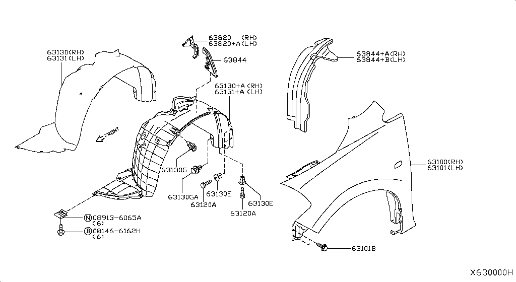 Guardabarros delantero y montaje