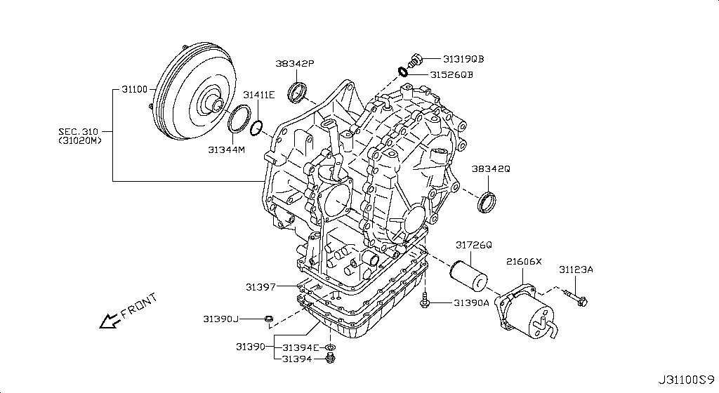 Torque Converter, Housing & Case