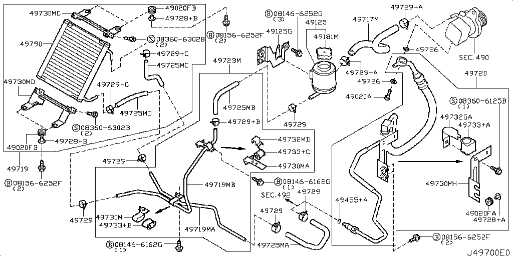 Power Steering Piping