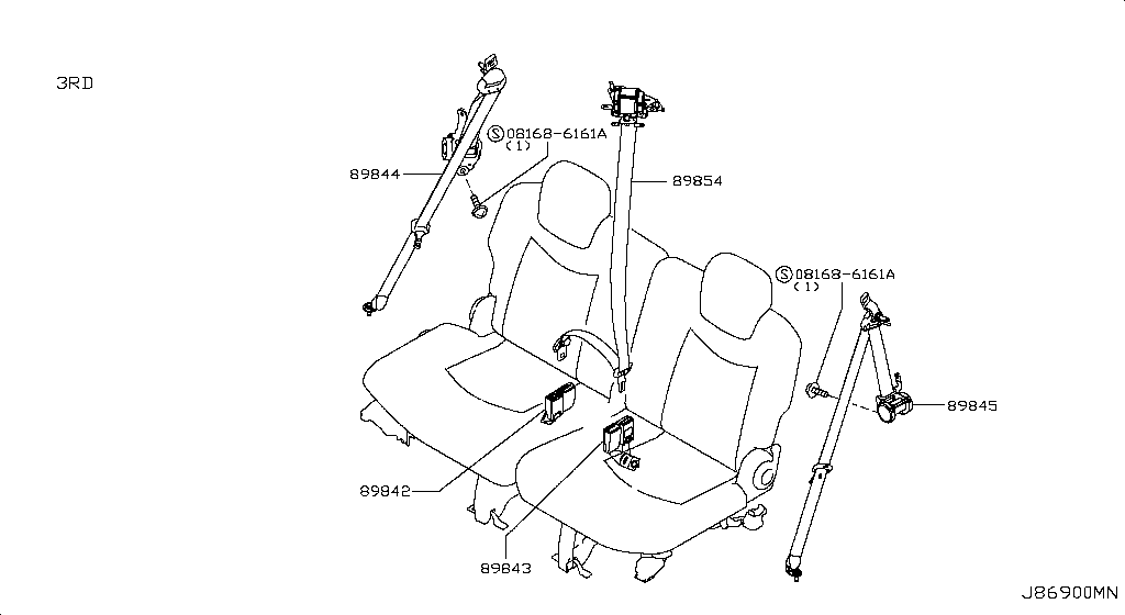 Rear Seat Belt