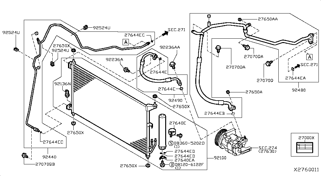 Condenser, Liquid Tank & Piping