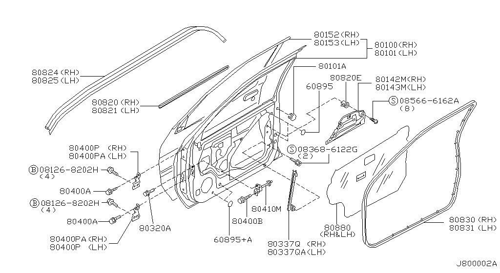 Front Door Panel Fitting