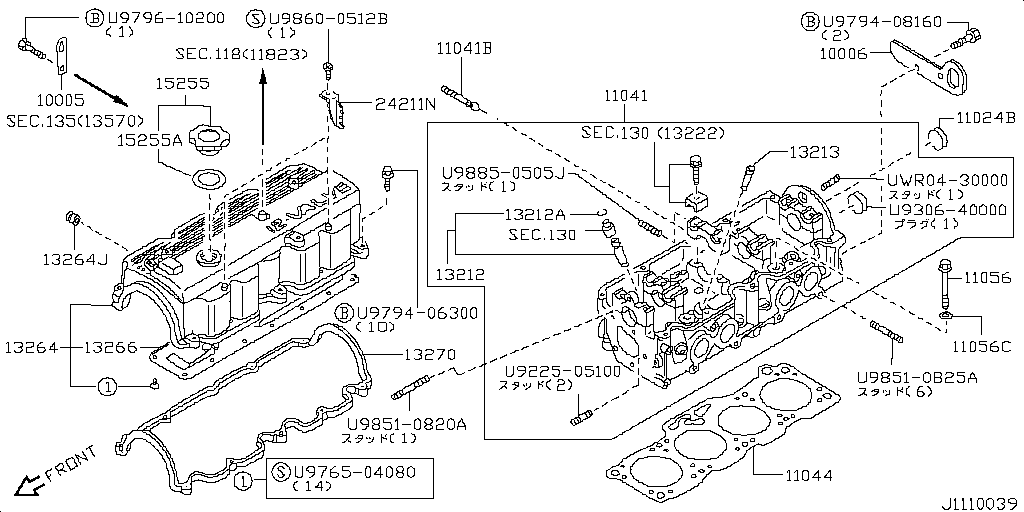 11041-HA00A Head Cylinder Nissan | YoshiParts