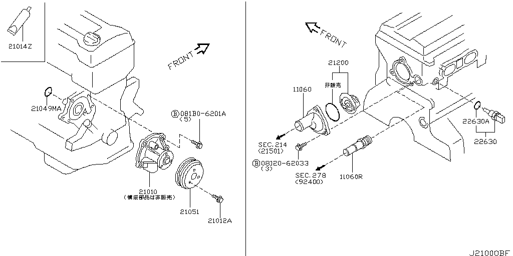 Water Pump & Cooling Fan & Thermostat