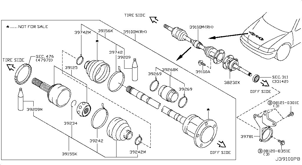 Front Drive Shaft