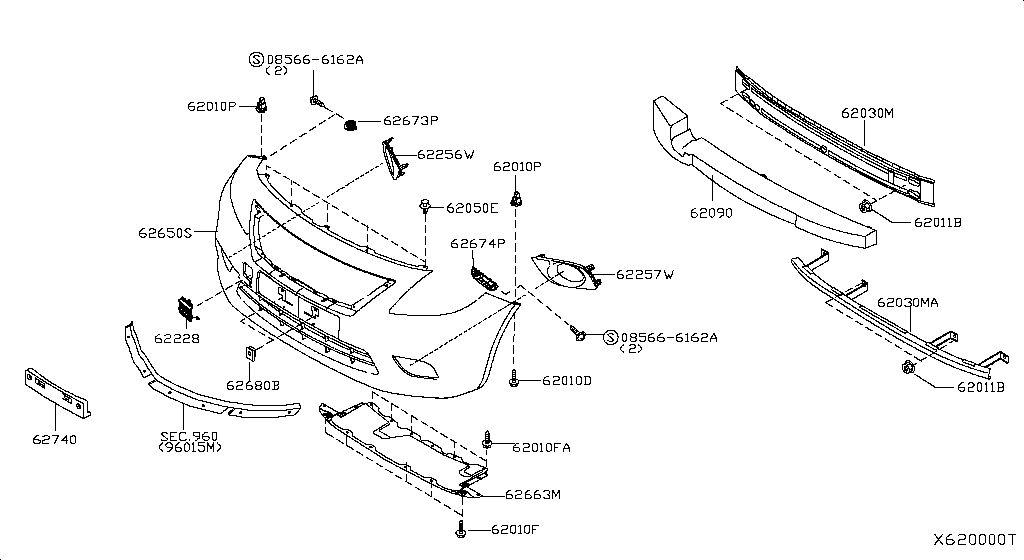 Parachoques delantero